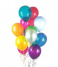  Bilkent iek siparii Ankara iek iek sat  19 adet karisik renkte balonlar 