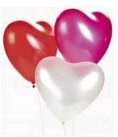 25 adet renkli kalp balon uan balon buketi